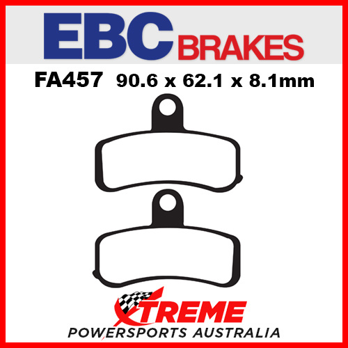 Harley Davidson FSXT Softail Standard 08-14 EBC Semi Sintered Front Brake Pads, FA457V