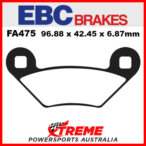 Polaris 500 Sportsman HO 09-12 EBC Copper Sintered Rear Brake Pads, FA475R