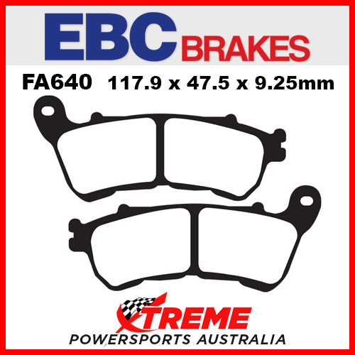 Harley Davidson XL 883 R Roadster 2014 EBC Semi Sintered Front Brake Pads, FA640V