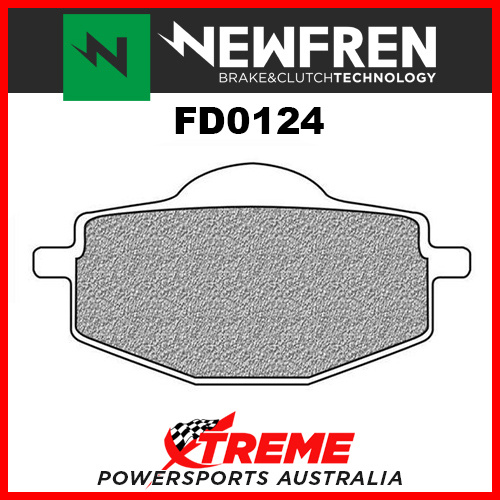 Newfren Yamaha XT250T 4-Valve 1984-1987 Organic Front Brake Pad FD0124-BT