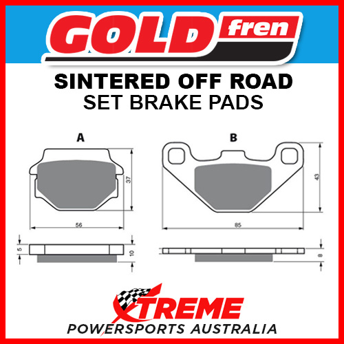 Goldfren Kawasaki KX250 1983-1986 Sintered Off Road Front Brake Pad GF005-K5