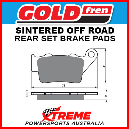 Goldfren Gas-Gas EC250 FSR Sachs 10-13 Sintered Off Road Rear Brake Pads GF023-K5