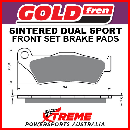 Goldfren CCM 404E 2003-2007 Sintered Dual Sport Front Brake Pads GF031S3