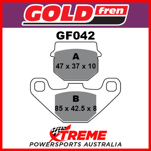 Honda ATC 200 XD 1983 Goldfren Sintered Off Road Front Brake Pads GF042K5