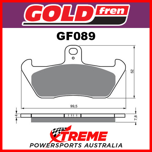 Aprilia Tuareg Wind 600 89 Goldfren Sintered Dual Sport Front Brake Pads GF089S3