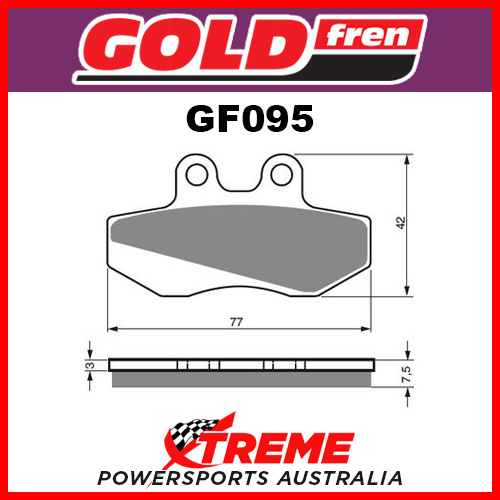 Sherco Enduro 50cc 02-07 Goldfren Sintered Dual Sport Front Brake Pads GF095S3