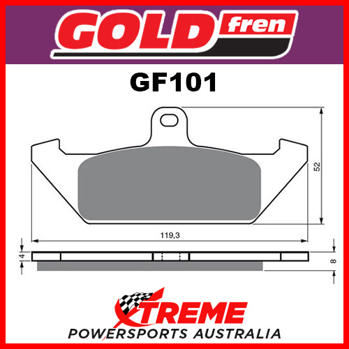 Cagiva Elefant 650 85 Goldfren Sintered Dual Sport Front Brake Pads GF101S3