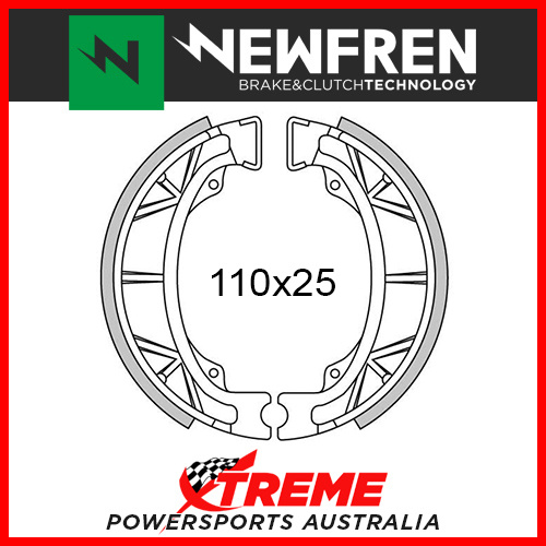 Newfren Rear Brake Shoe Daelim Otello 125 DLX 2000-2002 GF1043