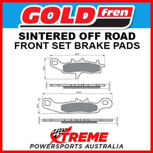 Goldfren Kawasaki KX85 2001-2018 Sintered Off Road Front Brake Pad GF108K5