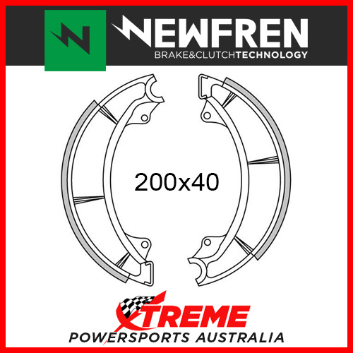 Newfren Front Brake Shoe Kawasaki BJ 250 Estrella-RS Custom 1996-2002 GF1224