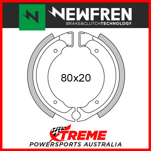 Newfren Rear Brake Shoe For Suzuki CX 50 DF 1985 GF1226