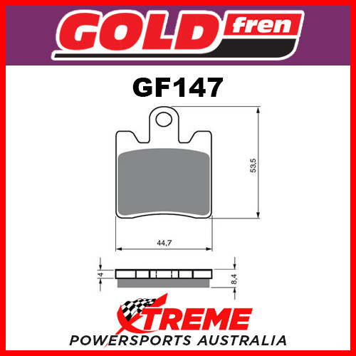 For Suzuki AN 400 Skywave 03-06 Goldfren Sinter Dual Sport Front Brake Pad GF147S3