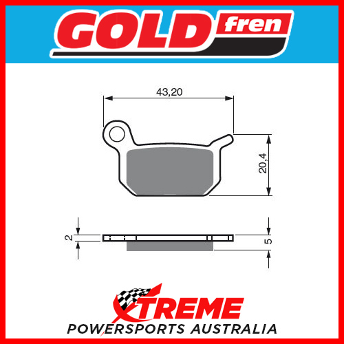 Goldfren Sintered Front Brake Pad Set for KTM 50 SX Mini 2016-2020 2021 2022