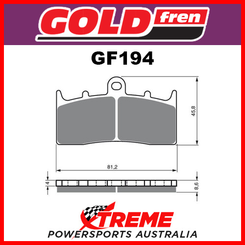 BMW R 1150 Rockster Edition 80 2004 Sinter Dual Sport Front Brake Pads GF194S3