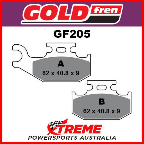 For Suzuki LT-A 500 FK2 Vision 4WD 2002 Sinter Off Road Rear Brake Pads GF205K5