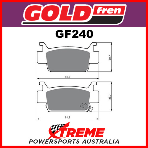 Honda TRX 500 05-11 Goldfren Sintered Off Road Front Brake Pads GF240K5