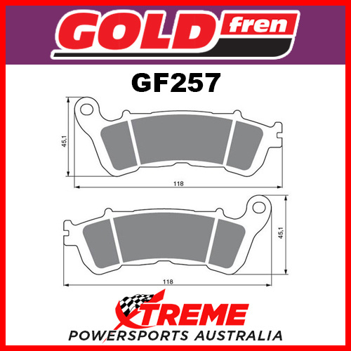 Honda SH 300i Non ABS 07-12 Goldfren Sinter Dual Sport Front Brake Pads GF257S3