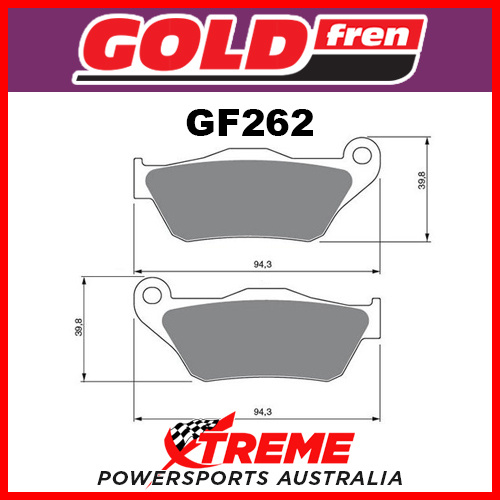 MBK YP 125 Skycruiser 06-10 Goldfren Sinter Dual Sport Front Brake Pad GF262S3