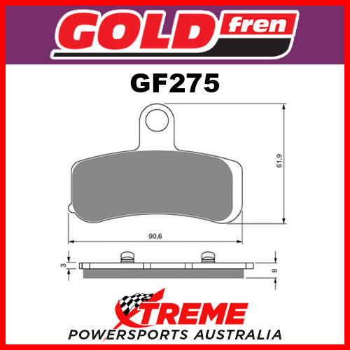 HD FLD Switchback 12-15 Goldfren Sintered Dual Sport Front Brake Pads GF275S3