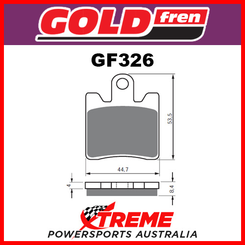 Triumph Trophy 1215cc 12-15 Goldfren Sintered Dual Sport Front Brake Pad GF326S3