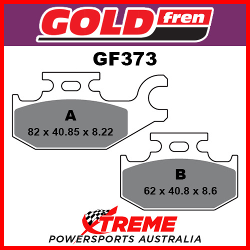 For Suzuki LT-A 400 King Quad 4WD 08-12 Goldfren Sintered Off Road Front Left Brake Pad GF373K5