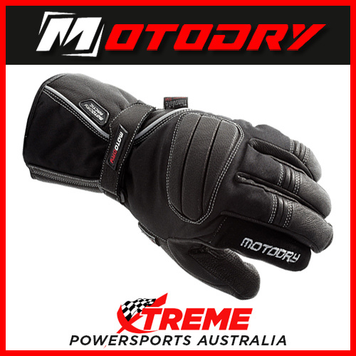 Ladies Motorcycle Gloves Arctic Black Motodry Small