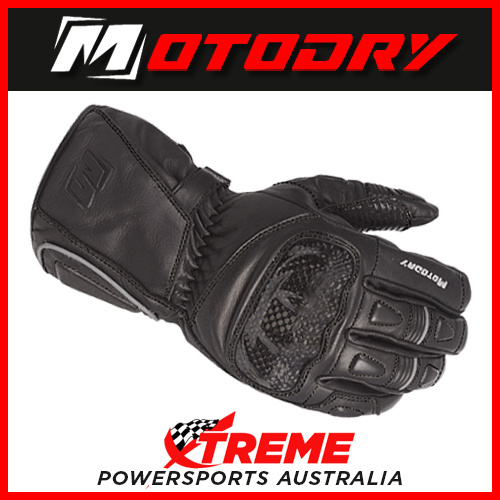 Motorcycle Gloves Summit Black Motodry Small