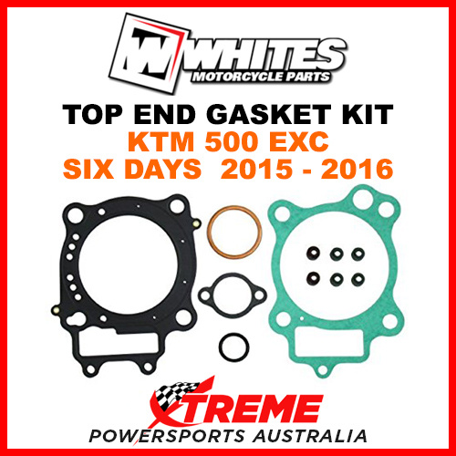 Whites KTM 500EXC 500 EXC Six Days 2015-2016 Top End Rebuild Gasket Kit