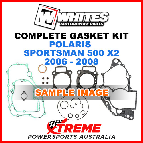 Whites Polaris Sportsman 500 X2 2006-2008 Complete Top Bottom Gasket Kit