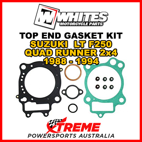 Whites For Suzuki LT-F250 Quadrunner 2x4 1988-1994 Top End Rebuild Gasket Kit