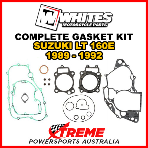 Whites For Suzuki LT160E 1989-1992 Complete Top Bottom Gasket Kit