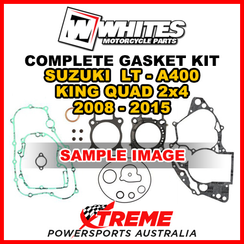 Whites For Suzuki LTA400 King Quad 2x4 2008-2015 Complete Top Bottom Gasket Kit