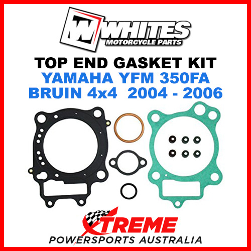 Whites Yamaha YFM350FA YFM 350FA Bruin 4x4 2004-2006 Top End Rebuild Gasket Kit