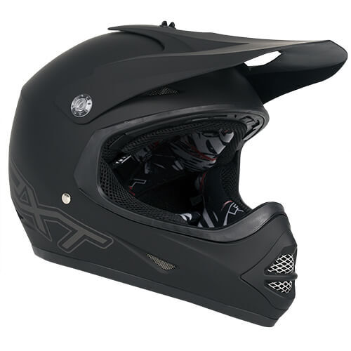 HEL RXT A717K 'RACER 4'   KIDS MATT BLK XXS