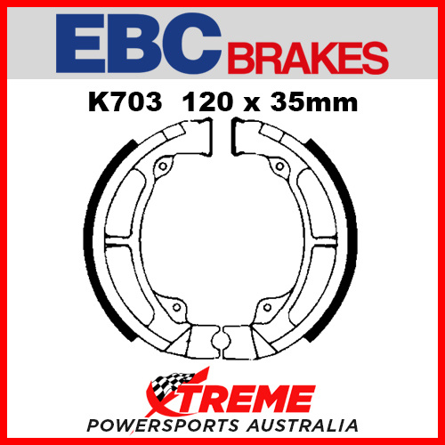 EBC Front Brake Shoe Kawasaki KDX 200 1983-1985 K703