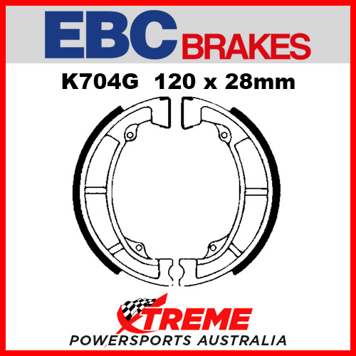 EBC Front Grooved Brake Shoe Kawasaki KDX 175 1980-1982 K704G