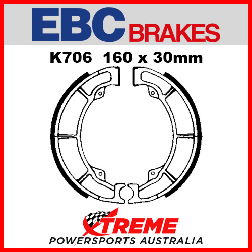 EBC Rear Brake Shoe Kawasaki KLF 250 Bayou 2003-2011 K706