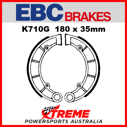 EBC Rear Grooved Brake Shoe Kawasaki KLF 300 Bayou 1989-2005 K710G