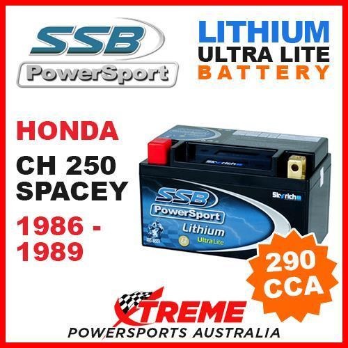 SSB 12V LITHIUM ULTRALITE 290 CCA BATTERY HONDA CH250 CH 250 SPACEY 1986-1989