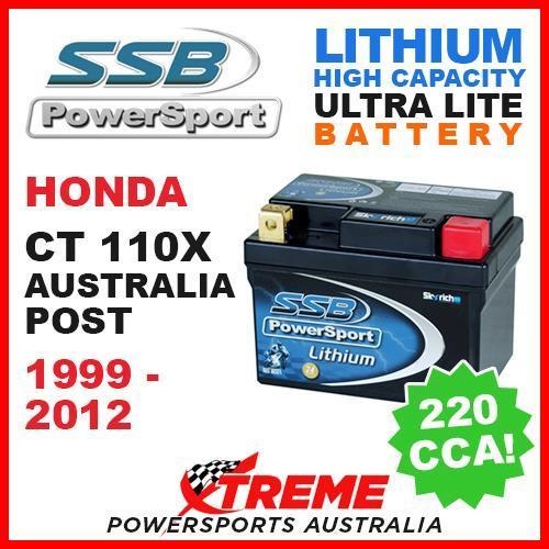 SSB 12V LITHIUM ULTRALITE 220 CCA BATTERY HONDA CT110X CT 110X POSTIE 1999-2012