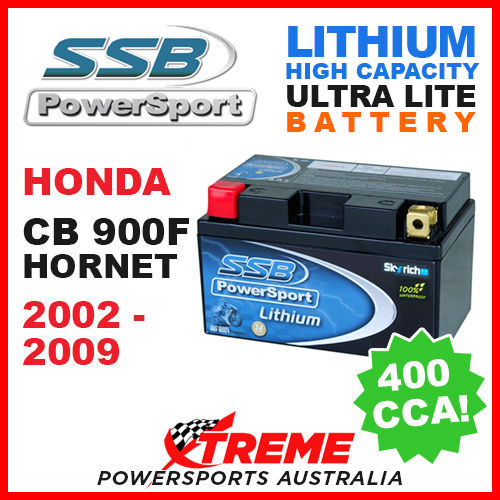 SSB 12V LITHIUM ULTRALITE 400 CCA BATTERY HONDA CB900F CB 900F HORNET 2002-2009