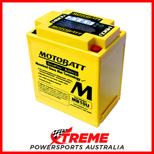 Motobatt 12V 175CCA 14.5AH MB10U Kawasaki KLT250 1982-1985 Quad-Flex AGM Battery VB10L-A2