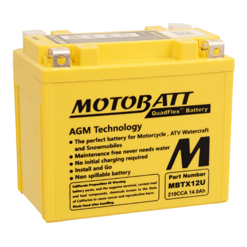 Motobatt AGM Battery for Yamaha XJR1200 1995-1998