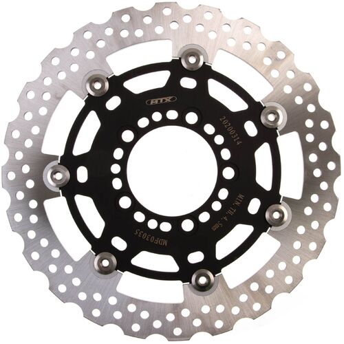 MTX Front L/R Floating Brake Disc Rotor for Kawasaki NINJA 650R ABS 2013