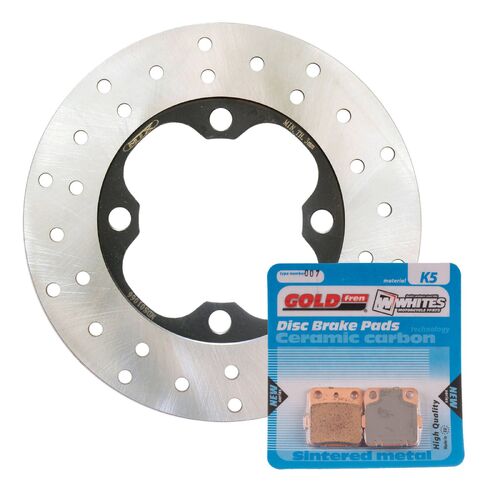 Brake Disc & Pad Front Kit for Honda TRX420FM 4WD RANCHER 2008-2010 2012 2013