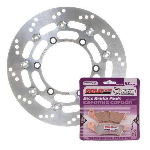 Brake Disc & Pad Front Kit for Suzuki DR650SE 1996-2017 2018 2019 2020 2021 2022