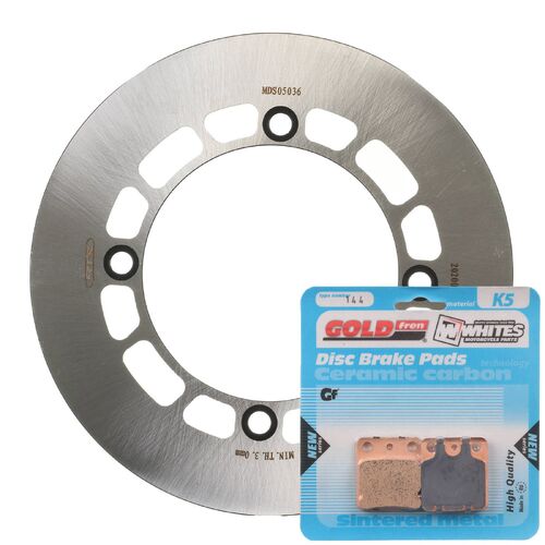 Brake Disc & Pad Front Kit for Suzuki DR200 1986-2004 2005 2006 2007 2008 2009