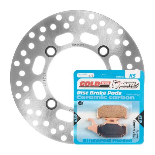 Brake Disc & Pad Left Kit for Suzuki LTA500X KINGQUAD 4WD 2011-2015 2016 2017