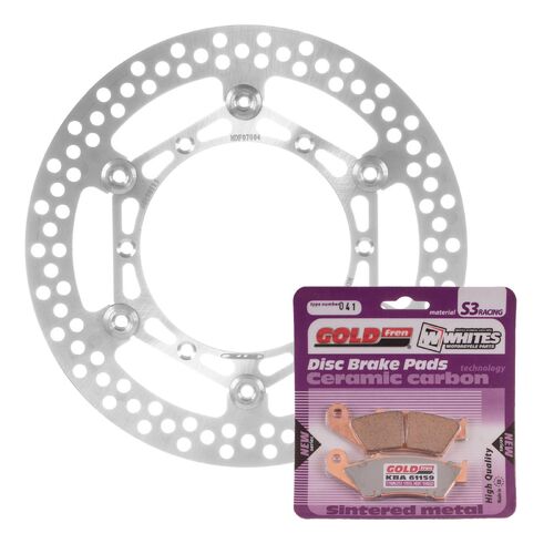 Brake Disc & Pad Front Kit for Yamaha YZ250F 2001 2002 2003 2004 2005 2006