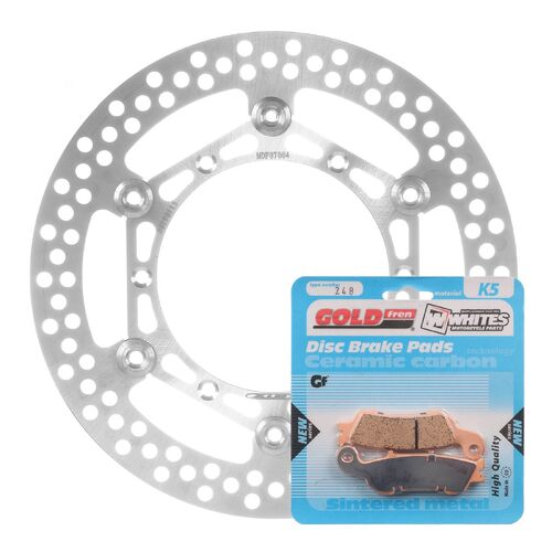 Brake Disc & Pad Front Kit for Yamaha YZ250F 2007-2010 2011 2012 2013 2014 2015